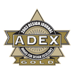 ADEX Gold 2003 Award for Design Excellence logo