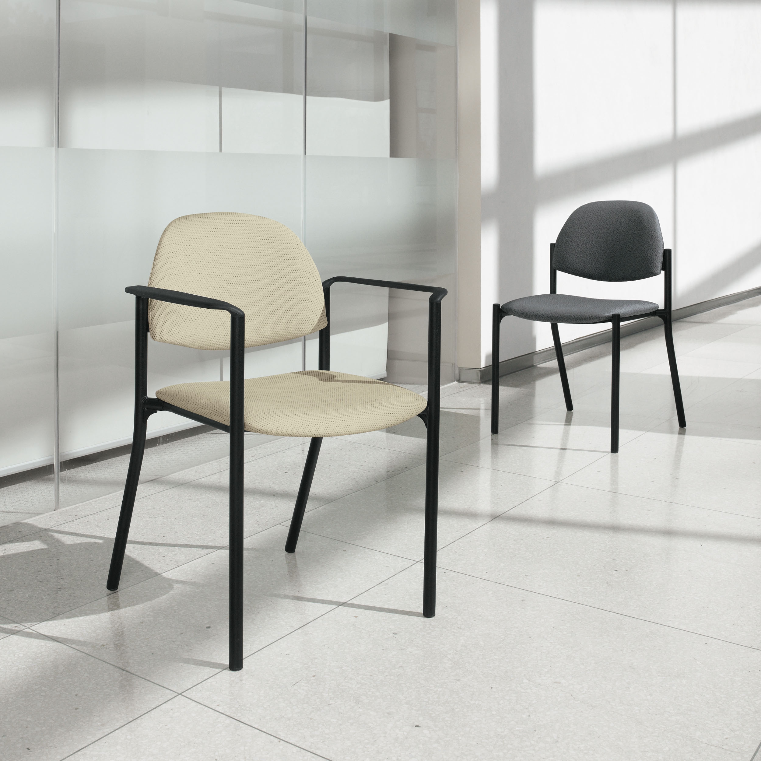 Global Furniture Group, Comet™ is a classic metal, general use reception/meeting chair. Its powder coat epoxy finished