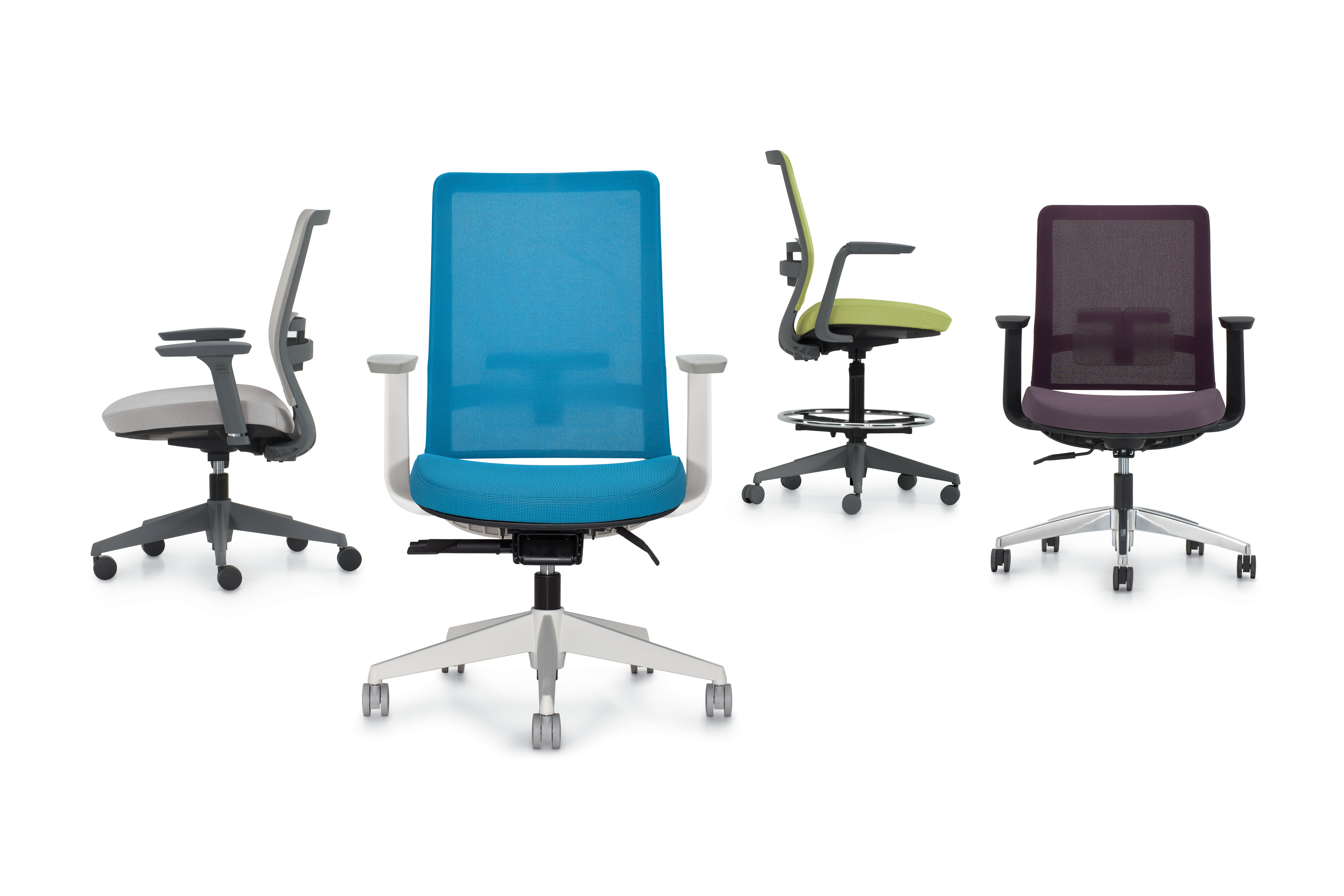 Global Furniture Group, Factor™ seating recalculates the value equation for work chairs with adjustable lumbar support,