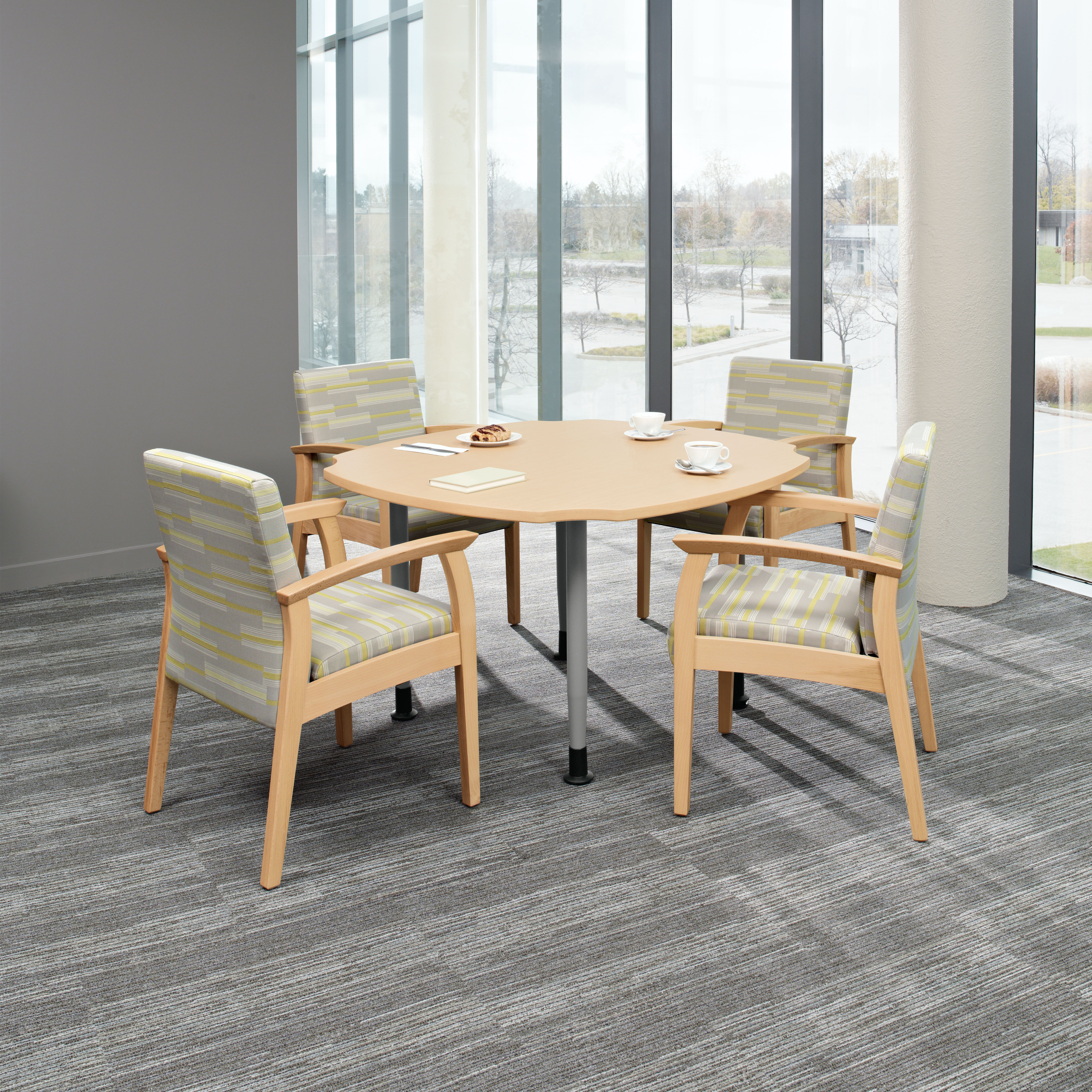 Global Furniture Group, Floral tables capture design and ergonomic function unlike any other table product. The creation of