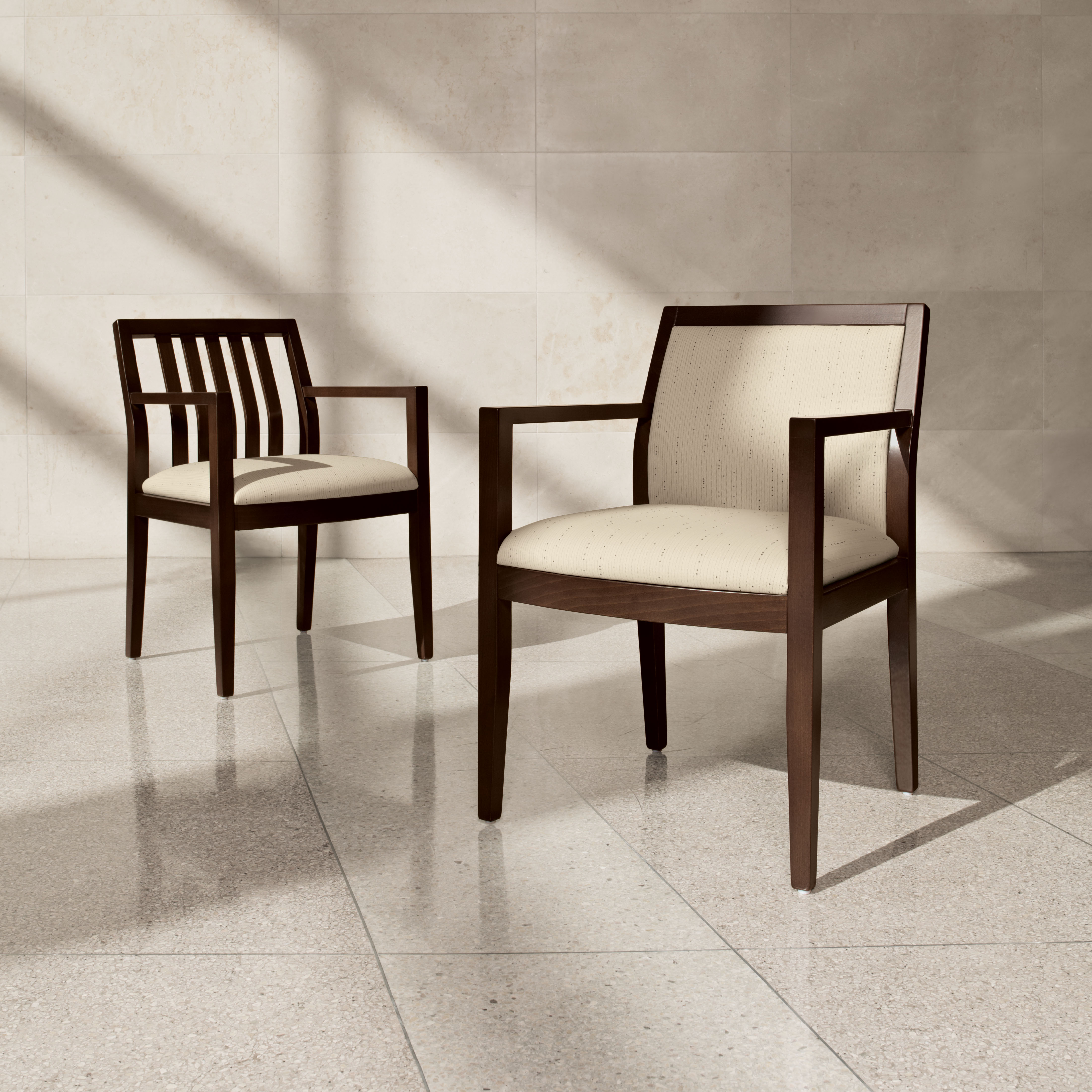 Global Furniture Group, Layne™ features contemporary straight lines and the beauty of solid wood. Its solid wood frame