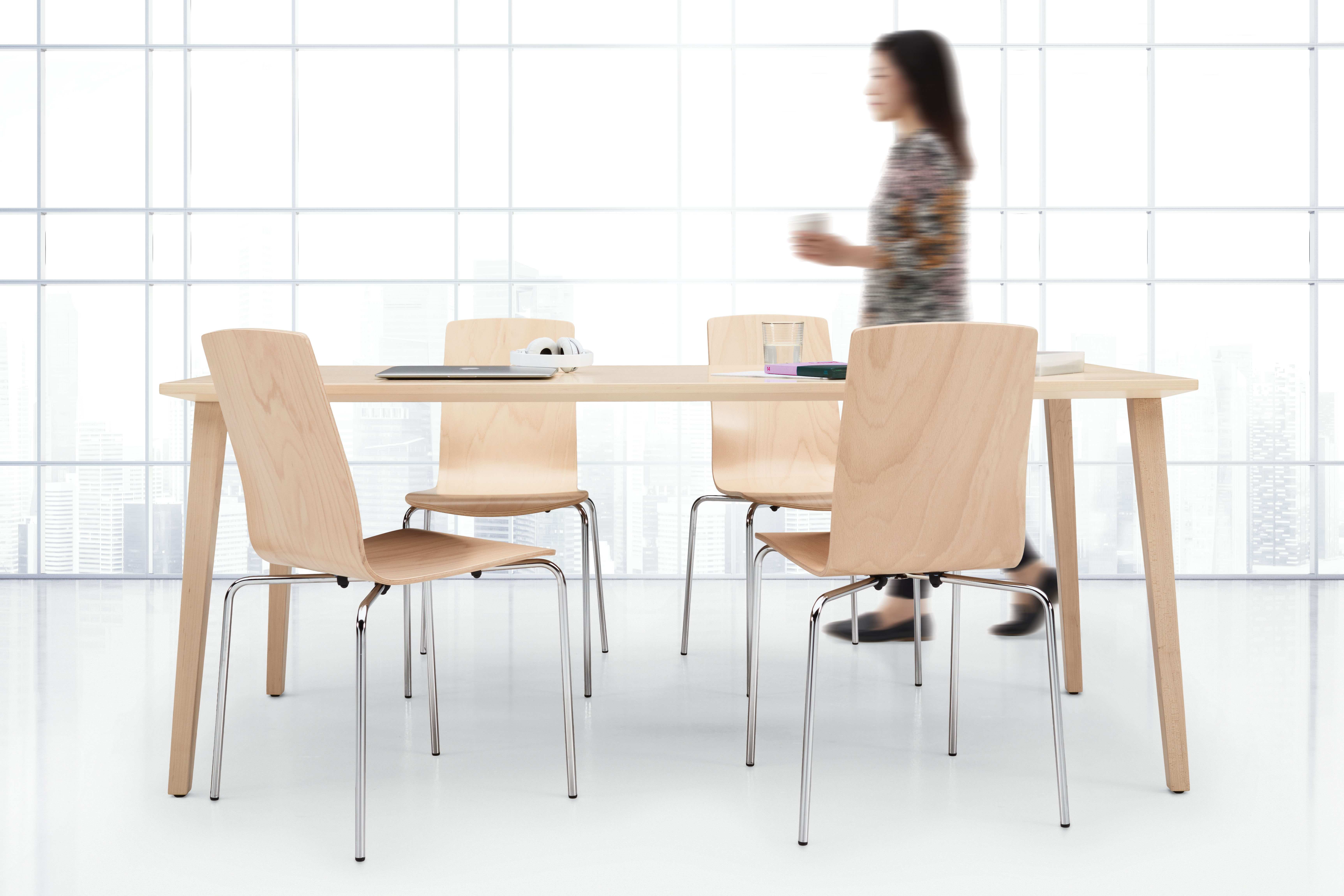 Global Furniture Group, Meet Sas™. Rich grains and gently molded curves invite people to sit and gather for casual