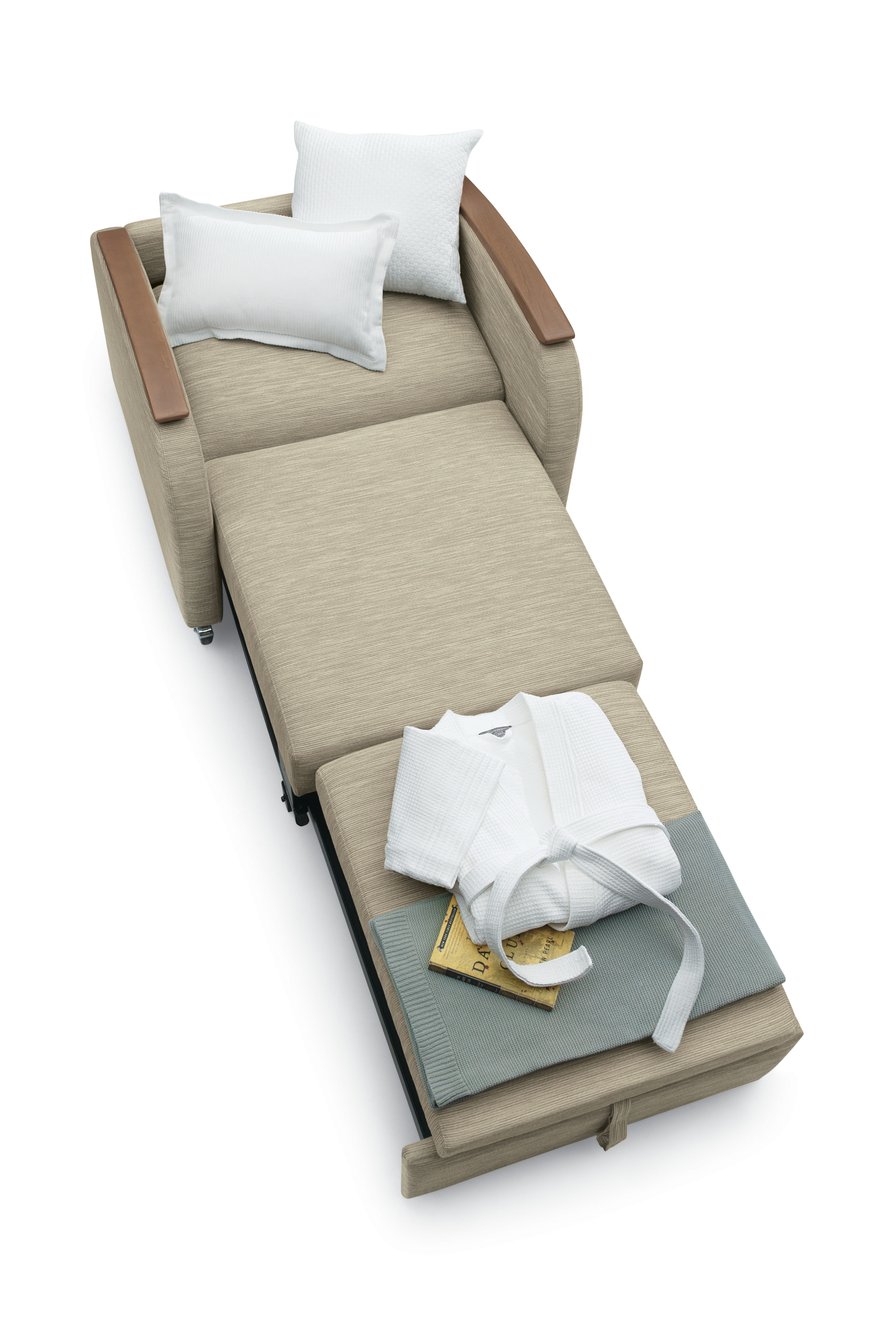 Global Furniture Group, Sit, relax or rest in comfort on the Sleep-Eez™ compact sleeper chair. Easily operated by one