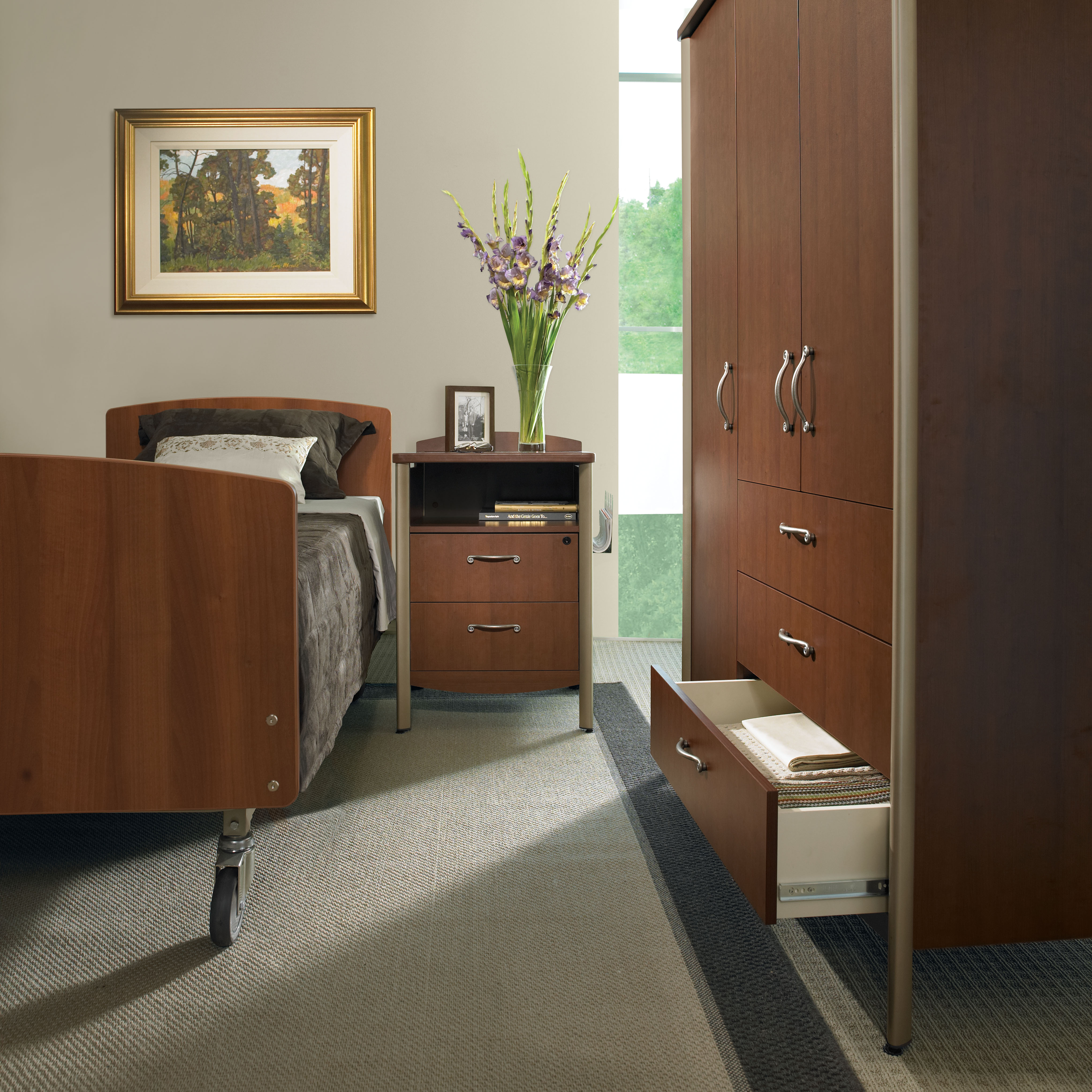Global Furniture Group, Sonoma™ patient and resident room furniture was developed with the help of healthcare