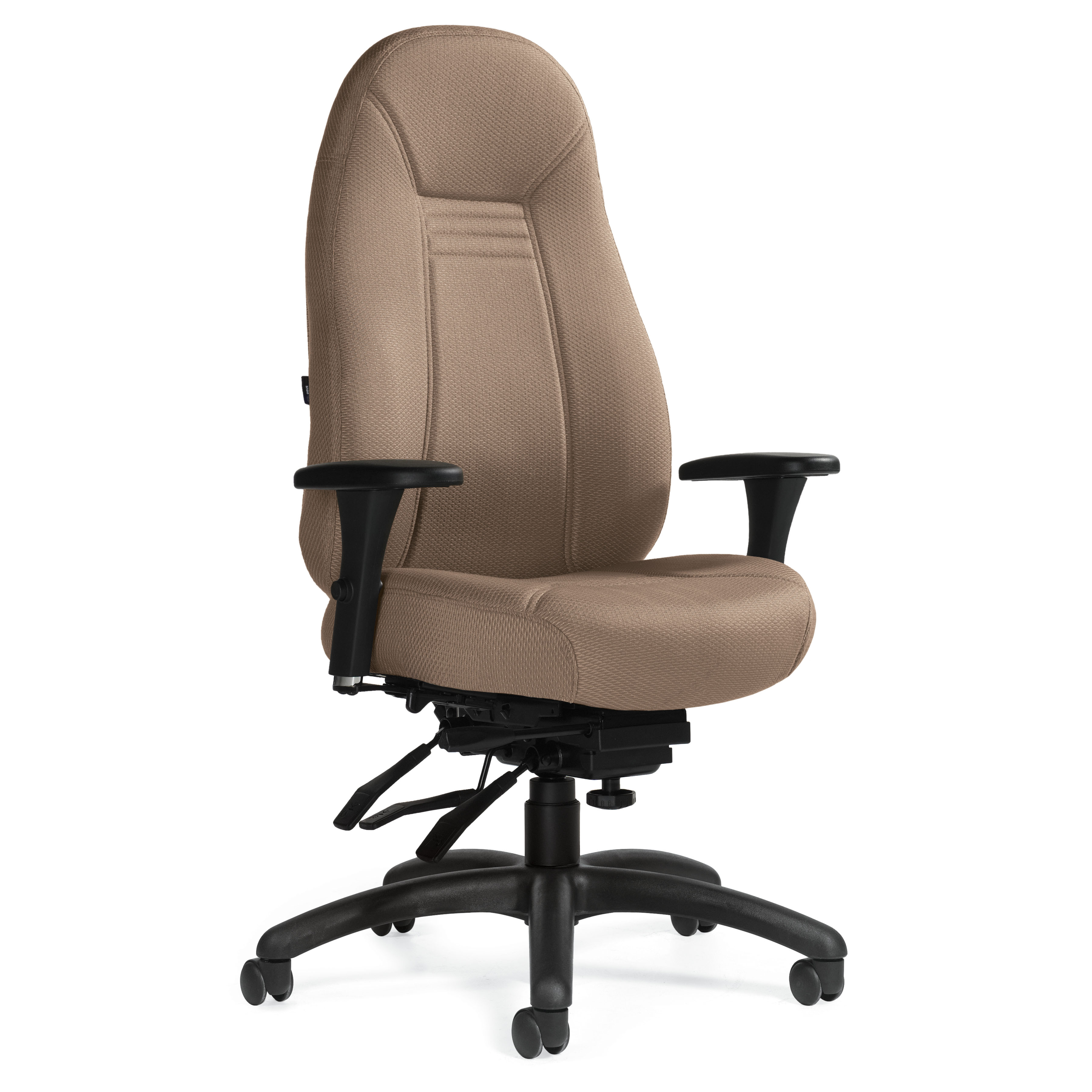 Global Furniture Group, Obusforme® Comfort's unique inner support system helps reduce back strain by guiding your back into