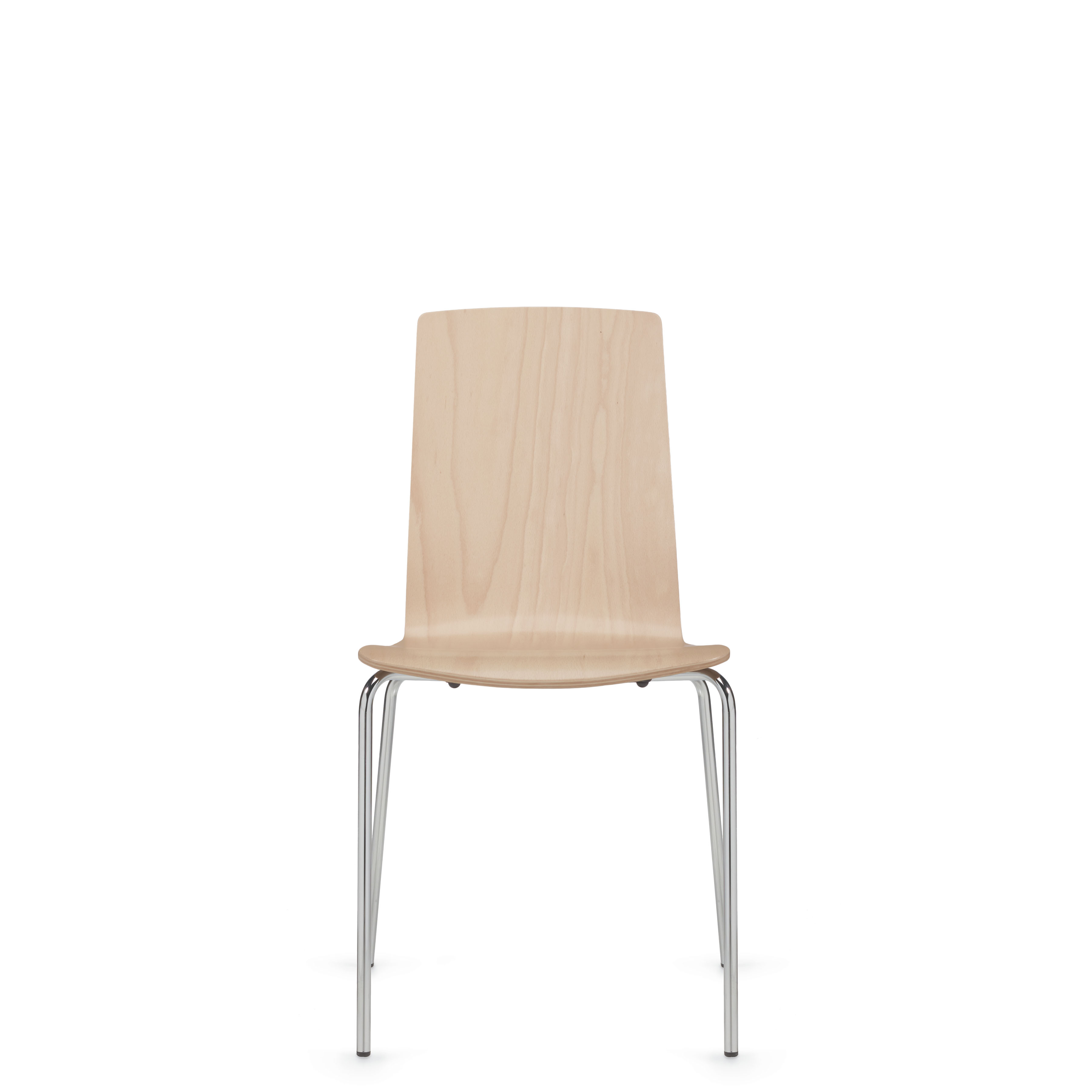 Global Furniture Group, The Sas side chair and bar stool with laminated wood veneer single shell seat and back are perfect
