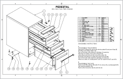 Freestanding Box, Box, File Pedestal Sheet Cover