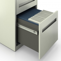 Caisson à deux tiroirs simples et un tiroir classeur - tiroir classeur Feature Thumbnail