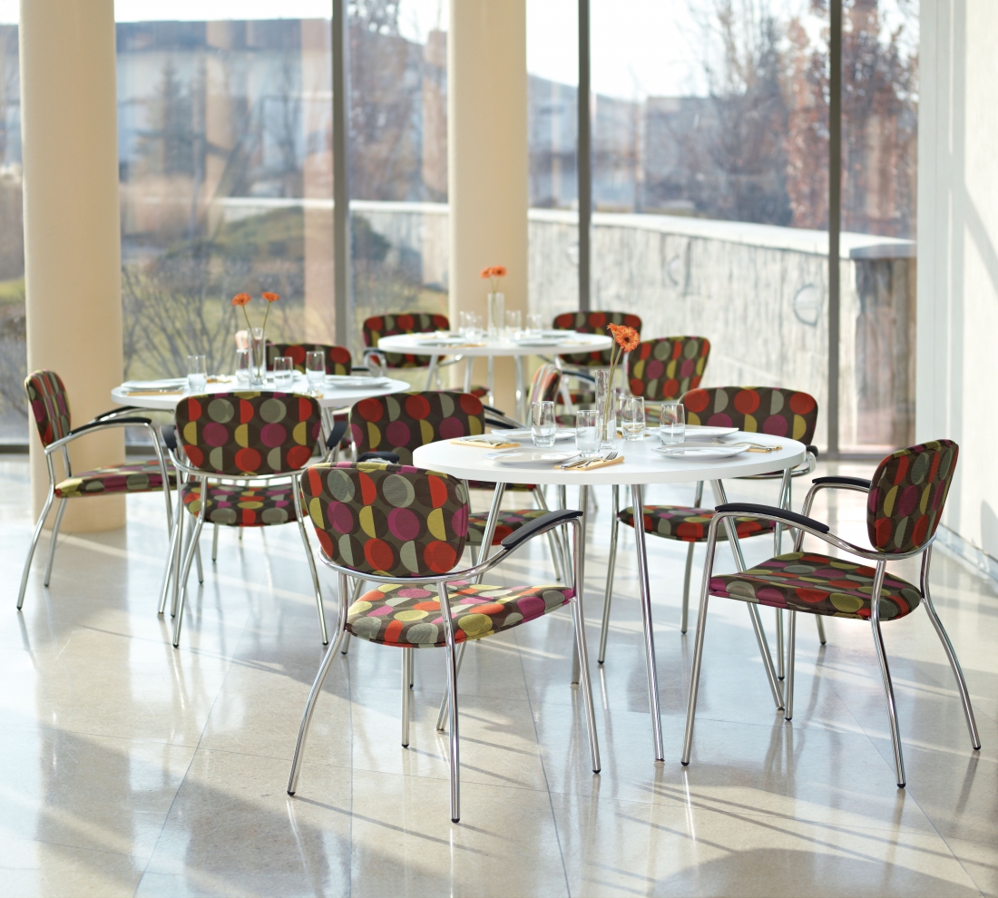 Global Furniture Group, Caprice is an all-purpose, light scale guest chair available with various leg configurations. Molded