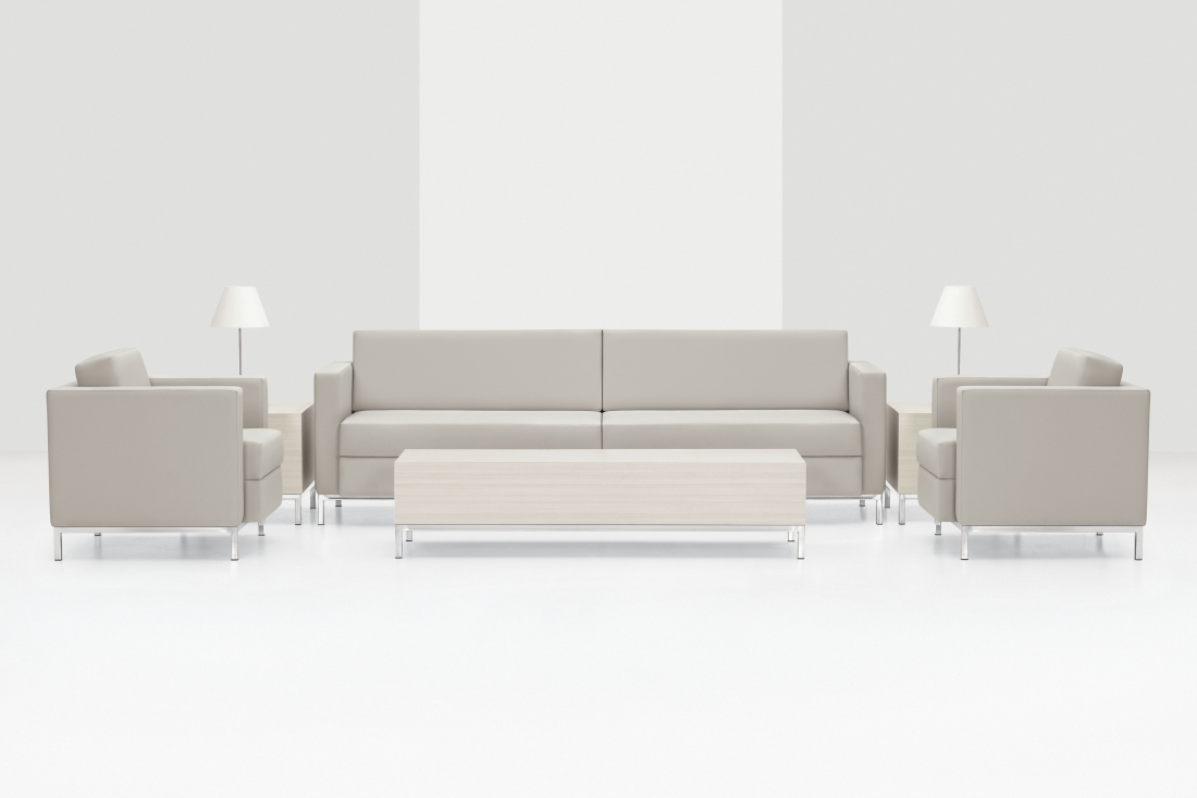 Global Furniture Group, Our most popular lounge series goes uptown with a new metal frame design. An optional double width