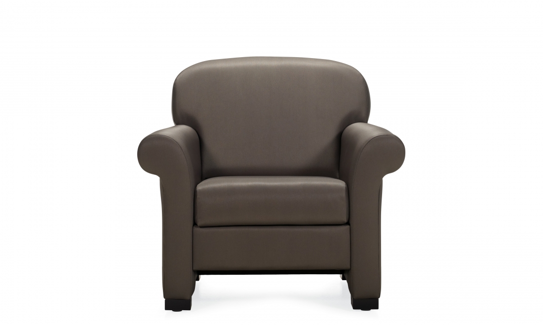Global Furniture Group, Bishop offers popular style with the rolled Lawson arm, complimented with soft curves on the back