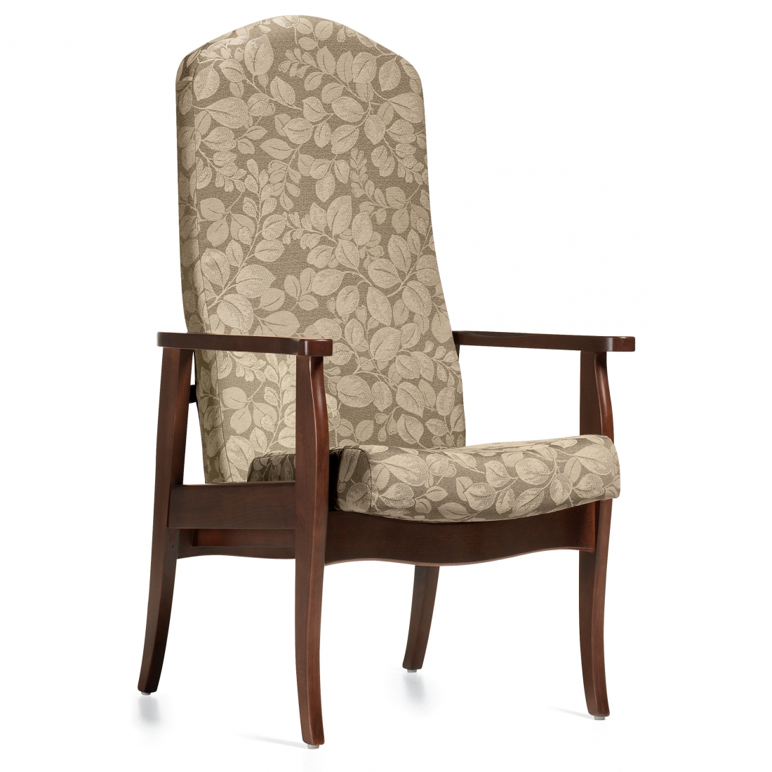 Global Furniture Group, Health Care Seating - Elegant wood frames and clean upholstery detailing provide comfortable seating