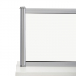Cloison vitrée entièrement transparente, argent Image Thumbnail