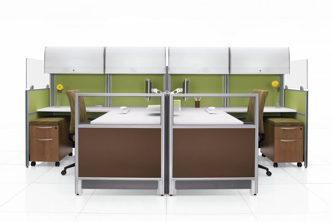 Global Furniture Group, Diet™ is a slim-line panel system that adheres to the timeless adage of “less is more.” Easy to