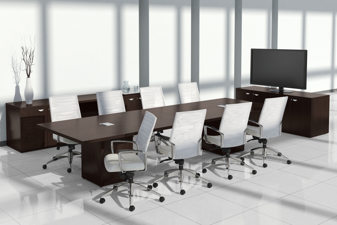 Global Furniture Group, Lufton is naturally beautiful wood veneer for any office environment, from contemporary to
