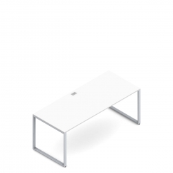 Freestanding Desk, Metal Legs, 72”W x30”D Model Thumbnail