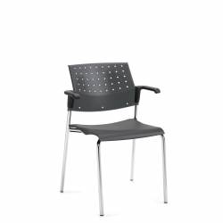 Stacking Armchair, Polypropylene Seat & Back Model Thumbnail