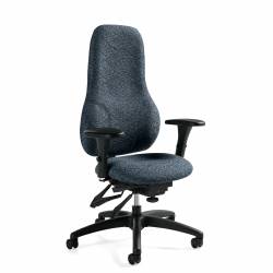 Tritek ergo select - Conference room chairs - management seating - ergonomic office chair - Extended High Back Multi-Tilter, Small Seat