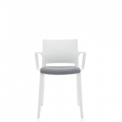 Fauteuil, assise rembourrée et dossier en polymère Fauteuil, assise rembourrée et dossier en polymère Model Thumbnail