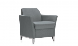 Fauteuil club, pieds en aluminium Model Thumbnail