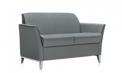 Causeuse, pieds en aluminium, passepoil contrastant Model Thumbnail