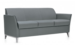 Three Seat Sofa, Aluminum Legs, Contrast Piping Model Thumbnail