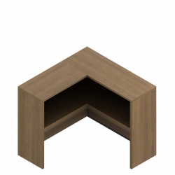 Étagère ouverte avec dos, 42 po, 42 po L x 15 po P Étagère ouverte avec dos, 42 po, 42 po L x 15 po P Model Thumbnail