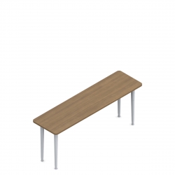 Table rectangulaire, pieds fuselés, 72 po L x 20 po P Model Thumbnail