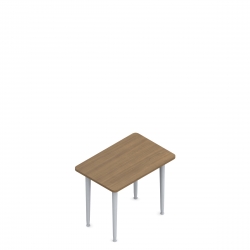 Table rectangulaire, pieds fuselés, 48 po L x 24 po P Model Thumbnail