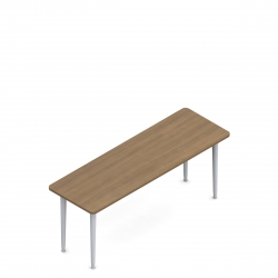 Table rectangulaire, pieds fuselés, 60 po L x 24 po P Model Thumbnail