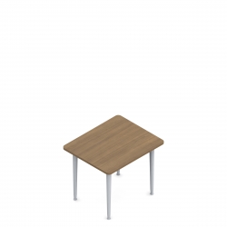 Table rectangulaire, pieds fuselés, 42 po L x 30 po P Model Thumbnail