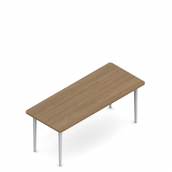 Table rectangulaire, pieds fuselés, 60 po L x 30 po P Model Thumbnail