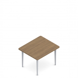 Table rectangulaire, pieds fuselés, 48 po L x 36 po P Model Thumbnail