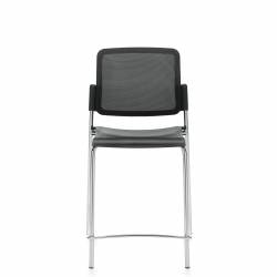 Sonic - classroom chairs - classroom seating - Armless Counter Stool, Polypropylene Seat & Mesh Back