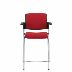 Sonic - classroom chairs - classroom seating - Counter Stool with Arms, Upholstered Seat & Back