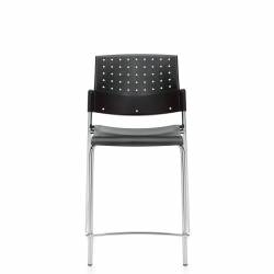 Sonic - classroom chairs - classroom seating - Armless Counter Stool, Polypropylene Seat & Back