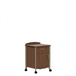 Armoire de chevet, roulettes arrière, tiroir et porte ouvrant vers la gauche Model Thumbnail