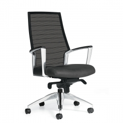 Fauteuil à basculement aux genoux à dossier haut en tissu maillé Fauteuil à basculement aux genoux à dossier haut en tissu maillé Model Thumbnail
