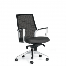 Fauteuil à basculement aux genoux à dossier moyen en tissu maillé Fauteuil à basculement aux genoux à dossier moyen en tissu maillé Model Thumbnail