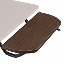 Tablette à deux bras à hauteur réglable, dessus en mélamine thermosoudée Tablette à deux bras à hauteur réglable, dessus en mélamine thermosoudée Model Thumbnail