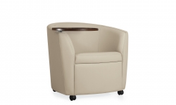 Fauteuil club avec tablette-écritoire à droite, roulettes Fauteuil club avec tablette-écritoire à droite, roulettes Model Thumbnail