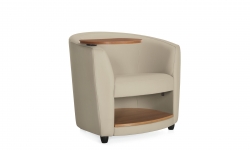 Fauteuil club avec tablette-écritoire à droite et tablette de rangement Fauteuil club avec tablette-écritoire à droite et tablette de rangement Model Thumbnail