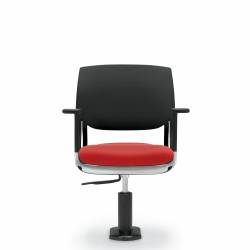 Novello - siège fonctionnel - sièges fonctionnels - siège de bureau fonctionnel - siège fonctionnel, assise rembourrée et dossier en polypropylène, sur piétement
