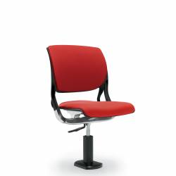 Novello - task chair - task seating - office task chair - Armless Task Chair, Upholstered Seat & Back, Pedestal Base