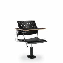 Sonic - classroom chairs - classroom seating - Armless Task Chair with Right Tablet, Polypropylene Seat & Back, Pedestal Base
