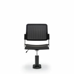 Siège fonctionnel sans accoudoirs avec assise en polypropylène, dossier en tissu maillé et piétement sur socle Sonic – Siège pour salle de formation – Sièges pour salle de formation – Siège fonctionnel sans accoudoirs avec assise en polypropylène, dossier en tissu maillé et piétement sur socle