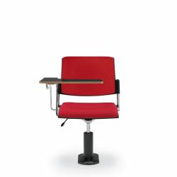 Sonic - classroom chairs - classroom seating - Armless Task Chair with Right Tablet, Upholstered Seat & Back, Pedestal Base