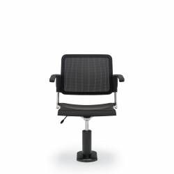 Siège fonctionnel avec assise en polypropylène, dossier en tissu maillé et piétement sur socle Sonic – Siège pour salle de formation – Sièges pour salle de formation – Siège fonctionnel avec assise en polypropylène, dossier en tissu maillé et piétement sur socle