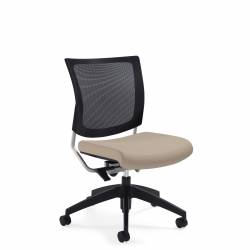 Siège sans accoudoirs à dossier posture en tissu maillé Siège sans accoudoirs à dossier posture en tissu maillé Model Thumbnail