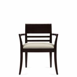 Fauteuil à dossier en bois Model Thumbnail